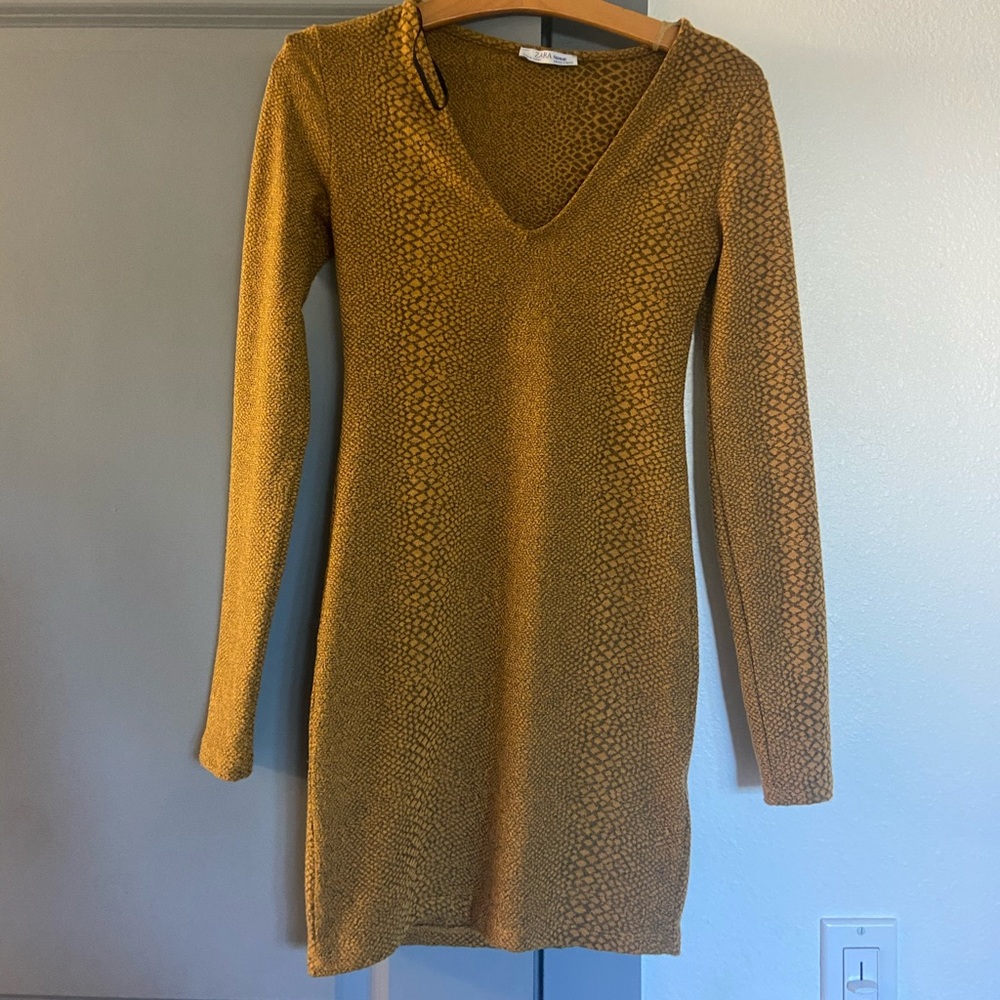Zara small Brown/Gold dress